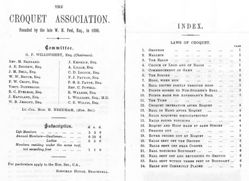 Croquet. ������.