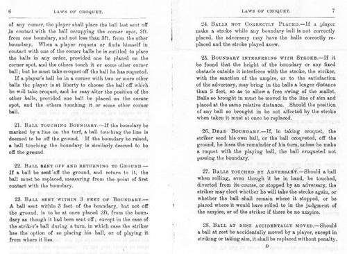 Croquet. ������.