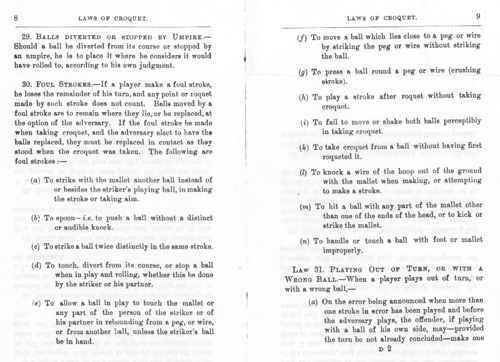 Croquet. ������.