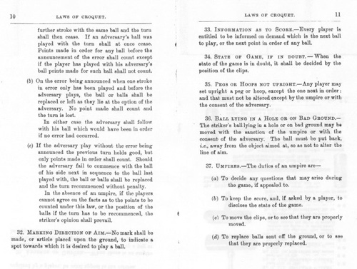 Croquet. ������.